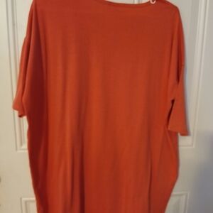 LuLaRoe Vibrant  RED Orange Tee